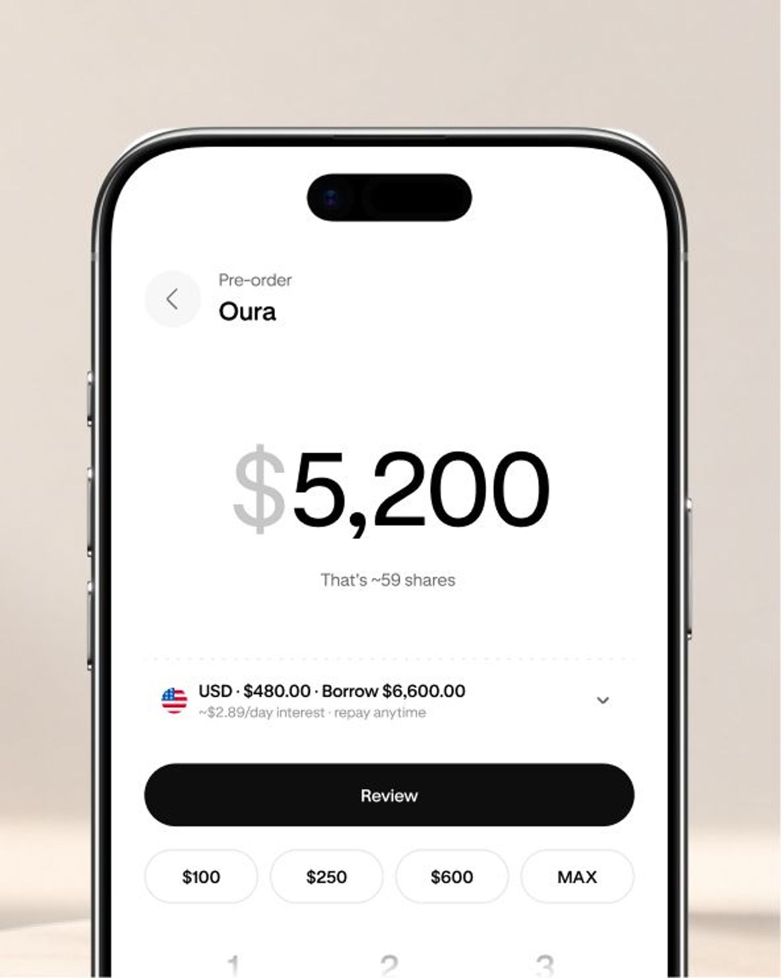 Smartphone screen showing a financial app with $7,080 balance.