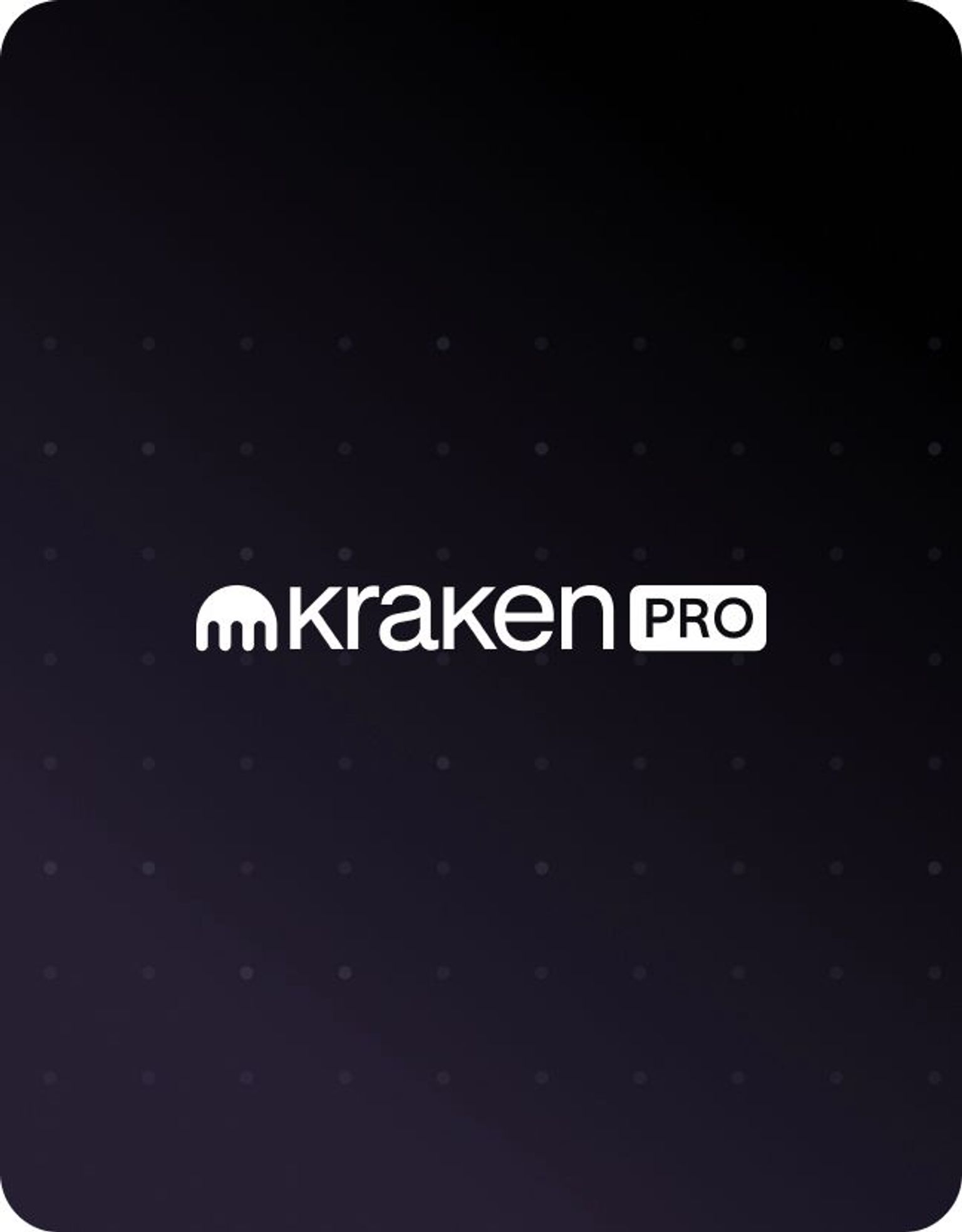 Kraken Pro trading app interface