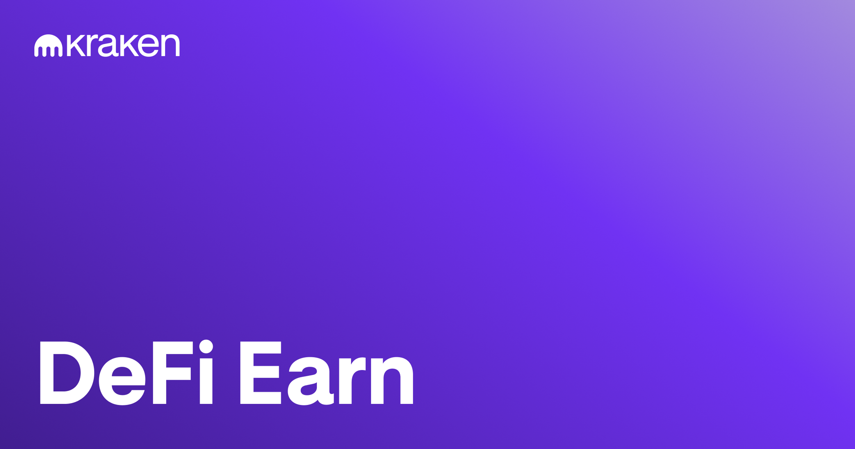 DeFi Earn by Kraken | Earn up to 8% on your cash and stablecoins