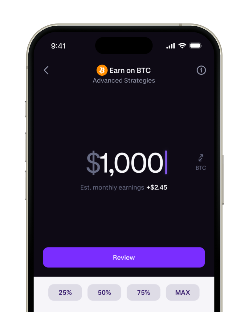 Your BTC. Your rules.