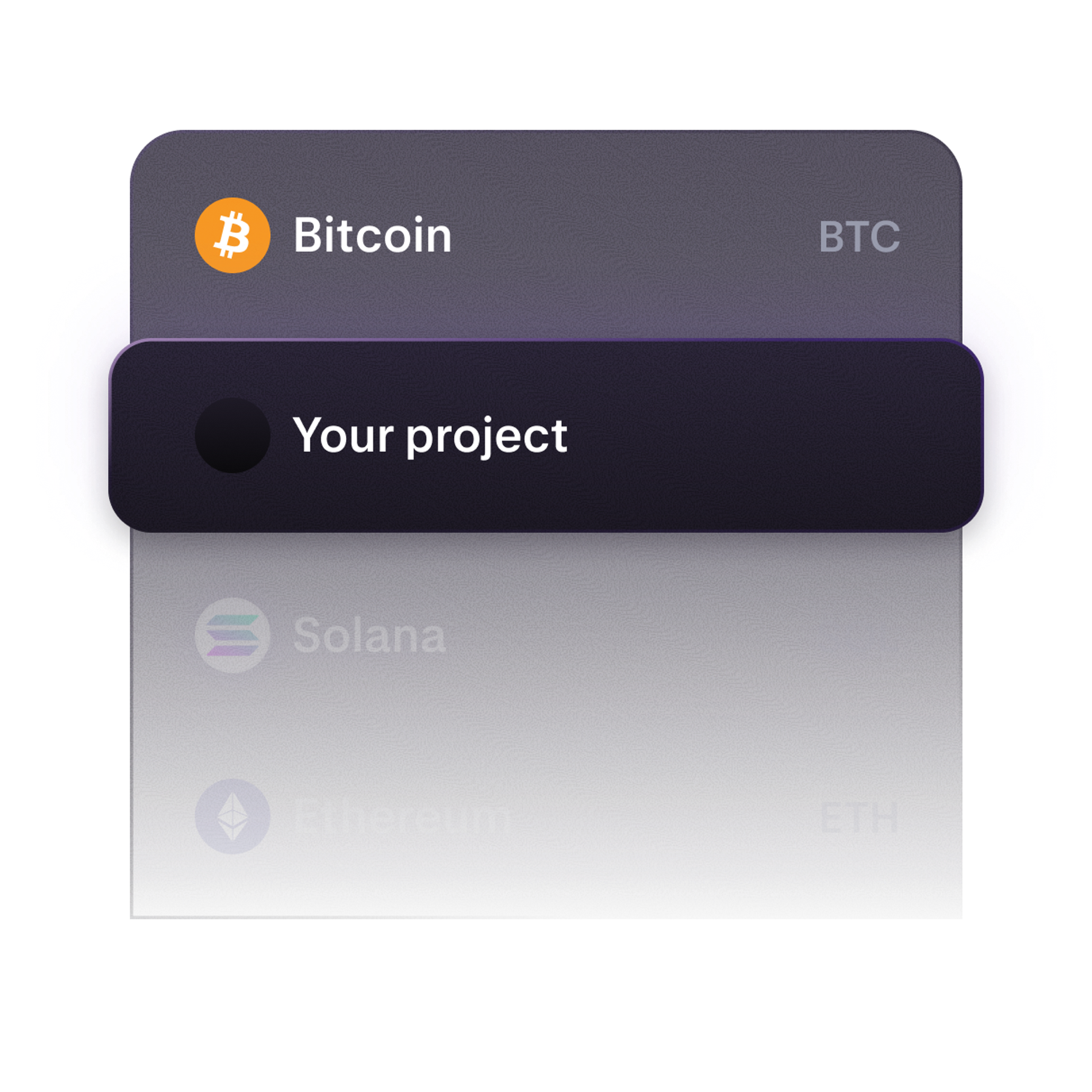 Your project between others