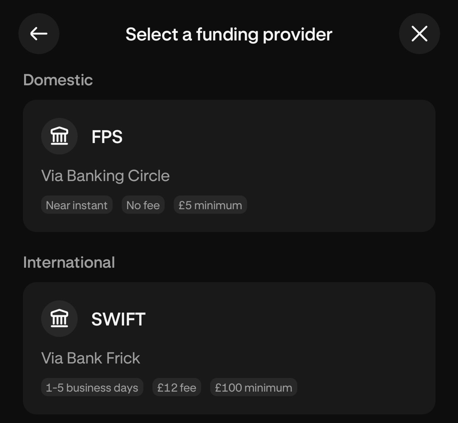 funding method