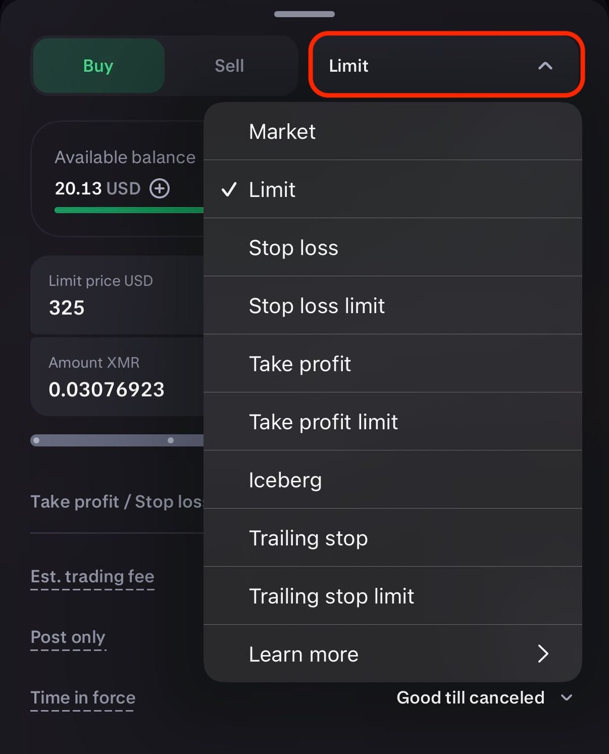Stop Loss Limit orders | Kraken
