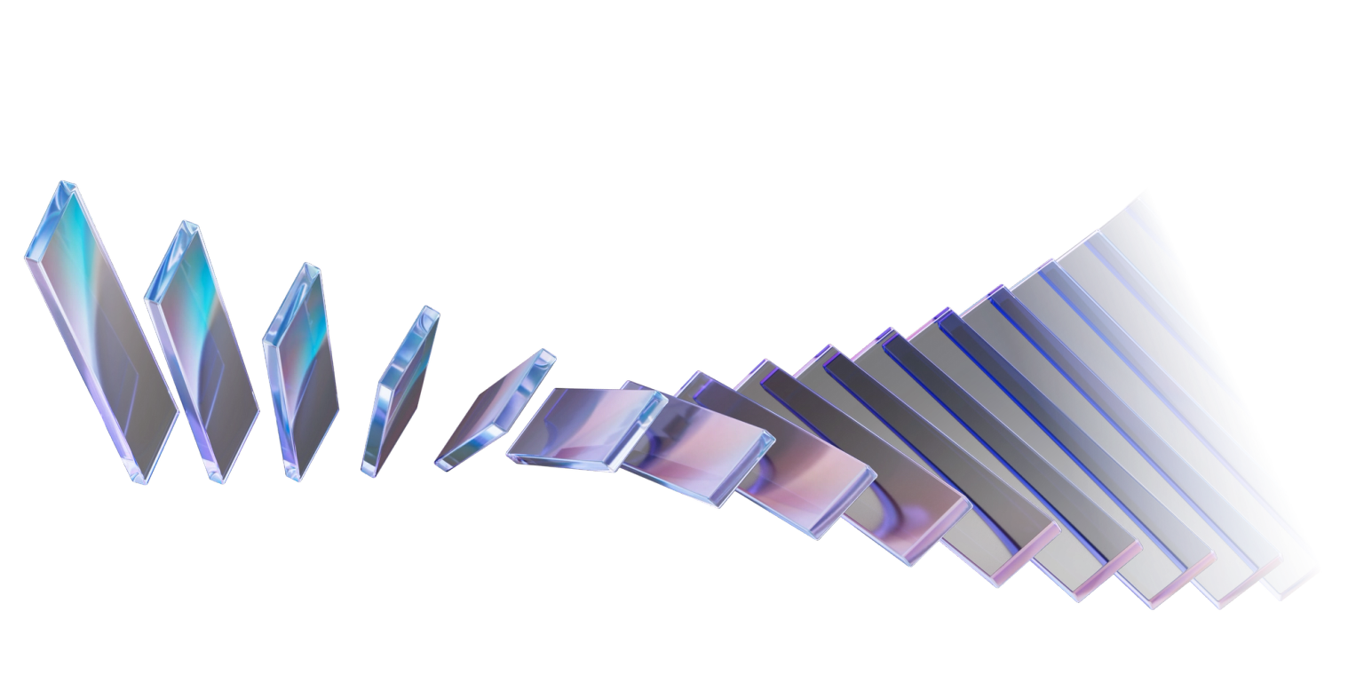 Illustration of glass shards