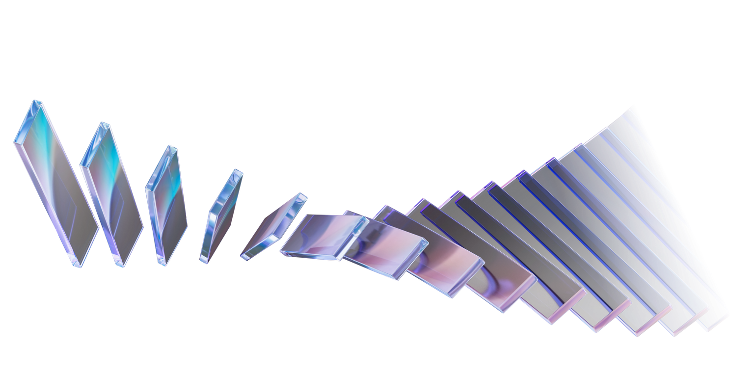 Illustration of glass shards