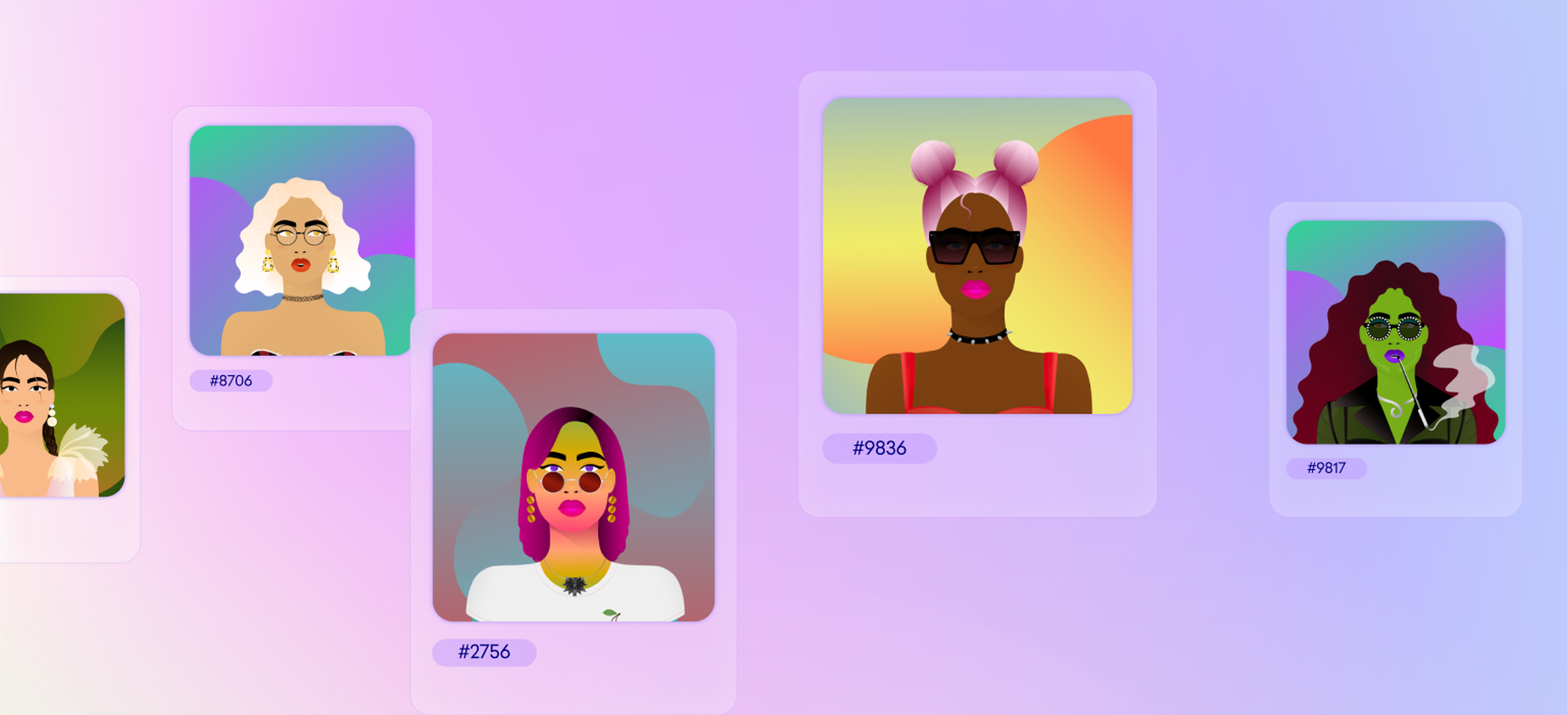 Five world of women NFTs