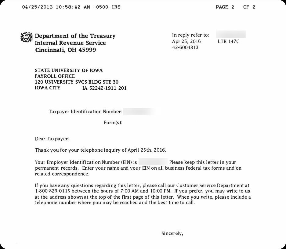 Sdl Number Example Employer Identification Number