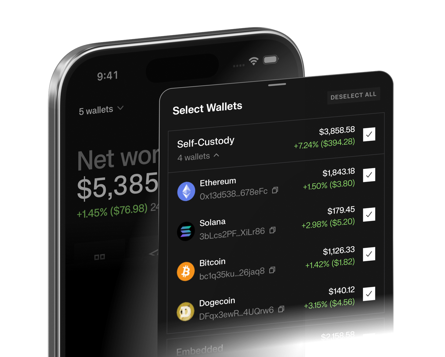 Example of adding multiple wallets to Kraken Wallet
