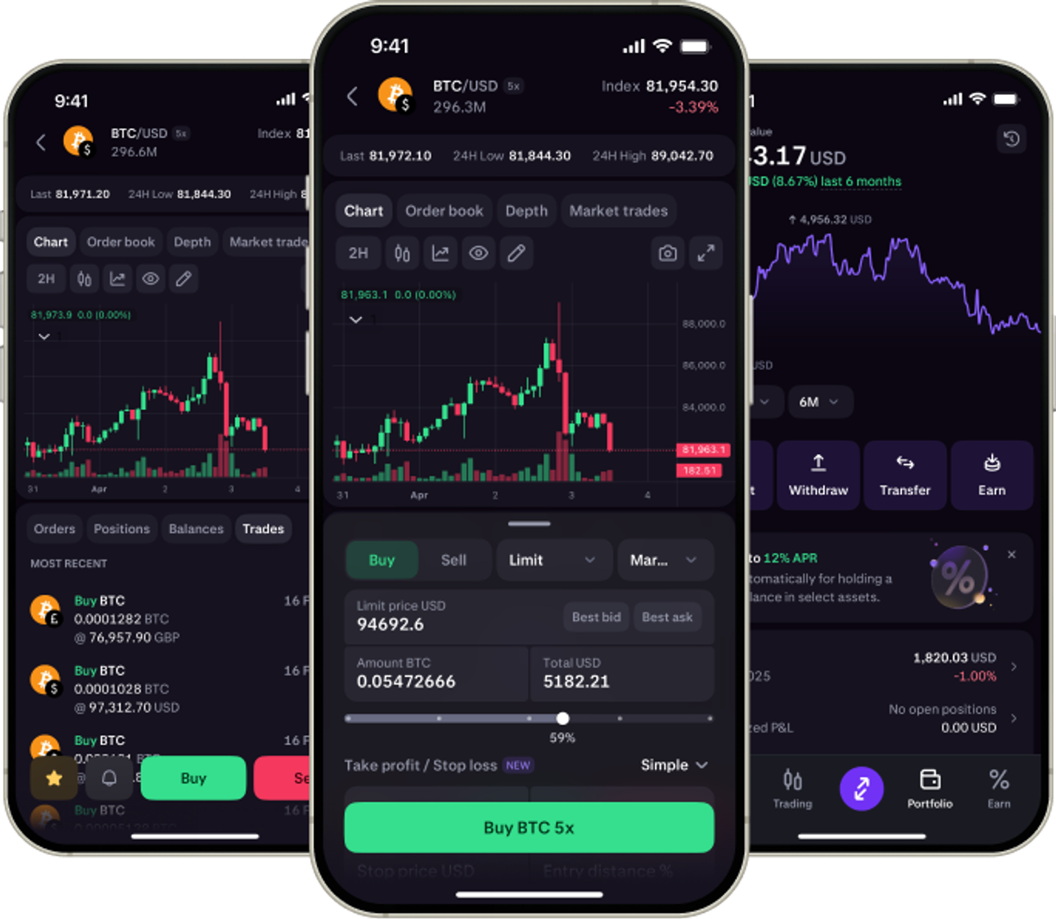 Trade and earn on the go