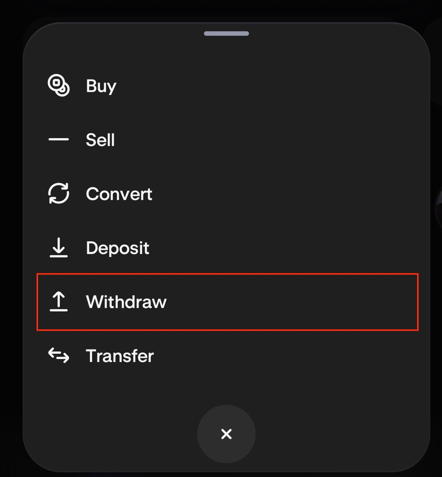 Withdrawal