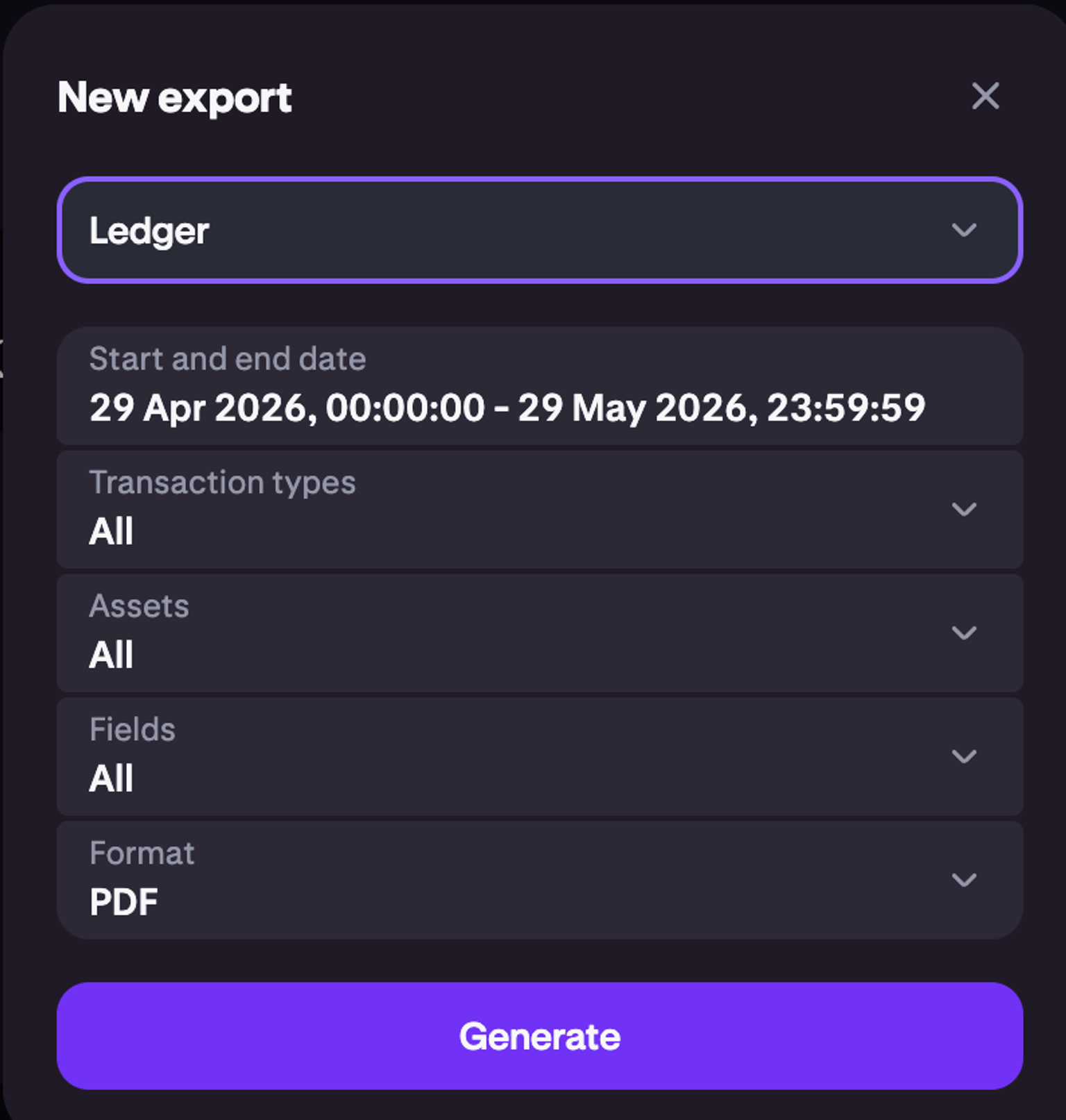 Generate
