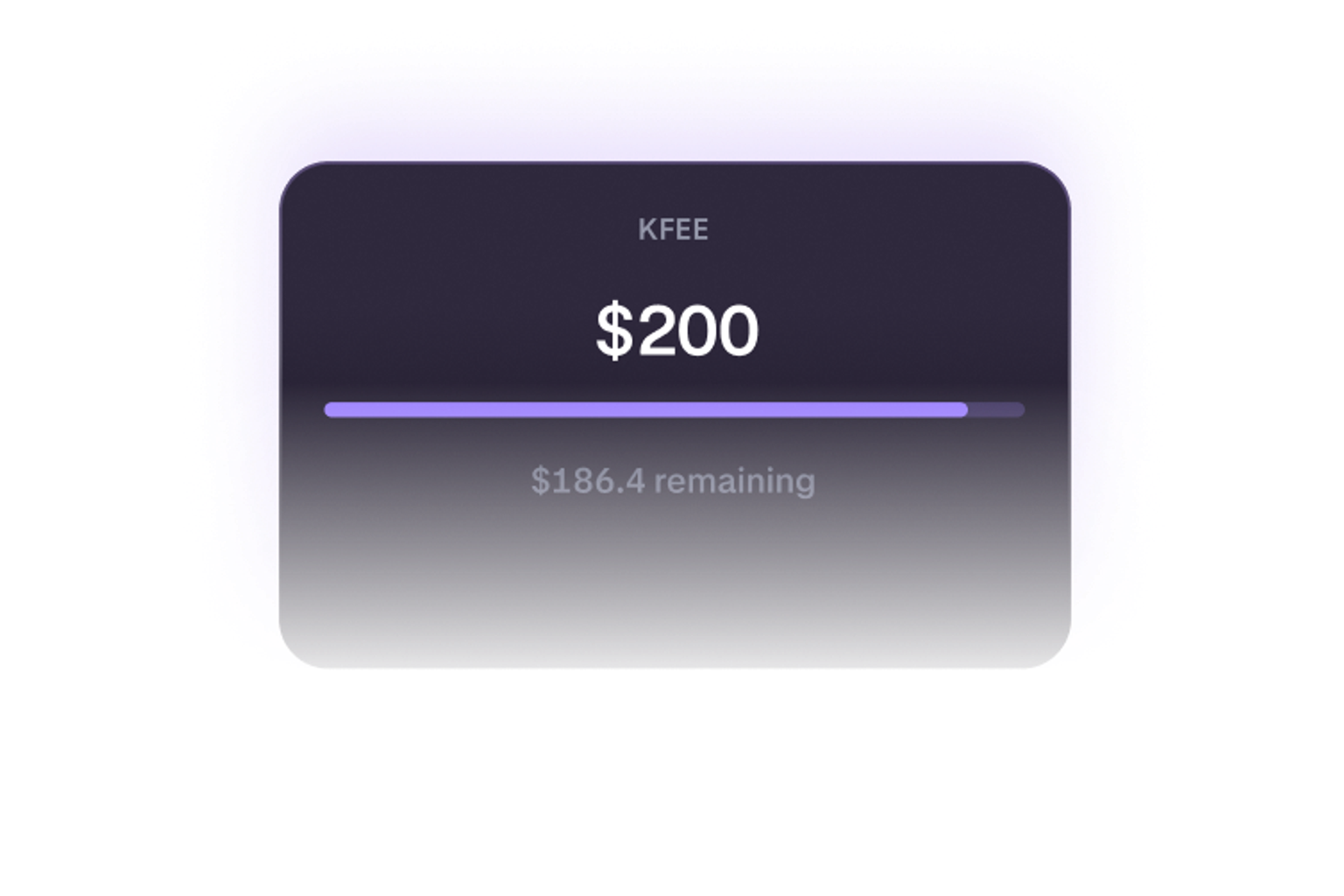 Instant fee absorption