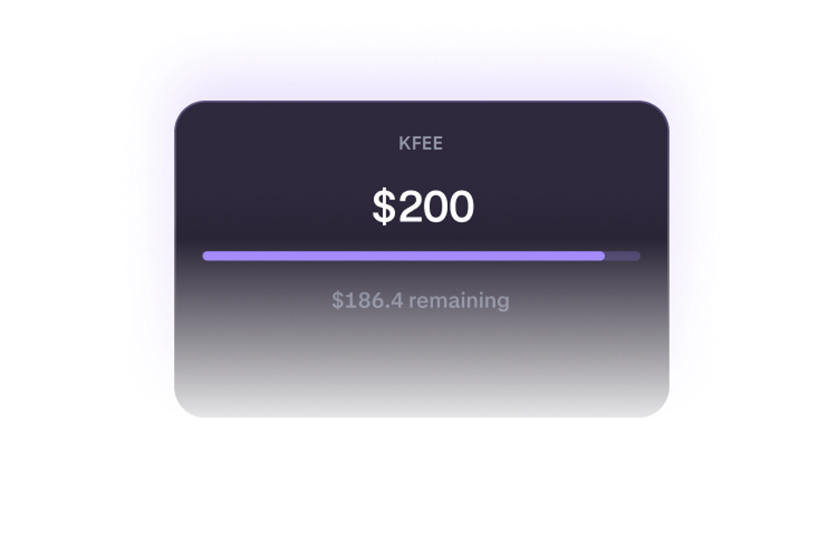 Instant fee absorption