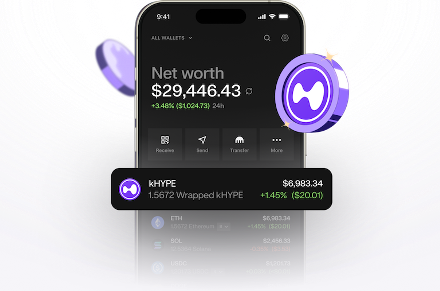 kHYPE in the Kraken app