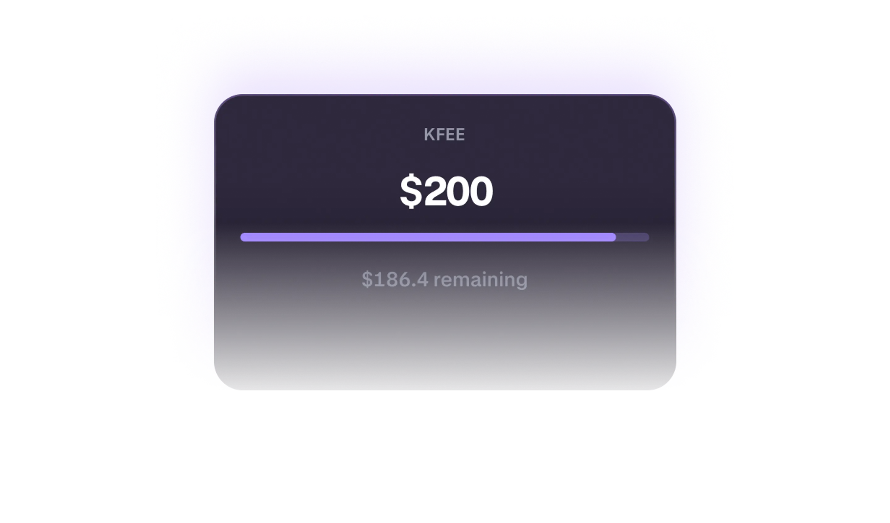 Instant fee absorption