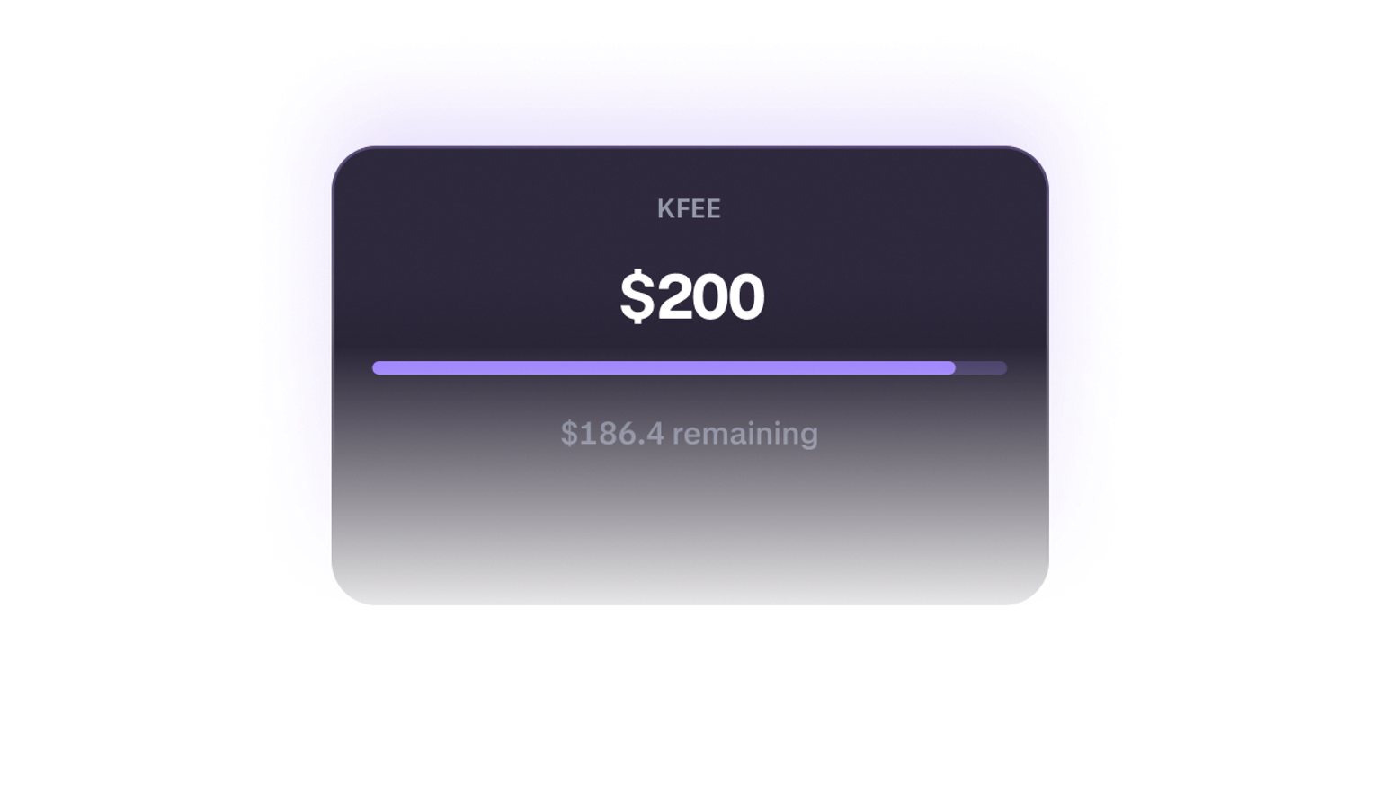 Instant fee absorption