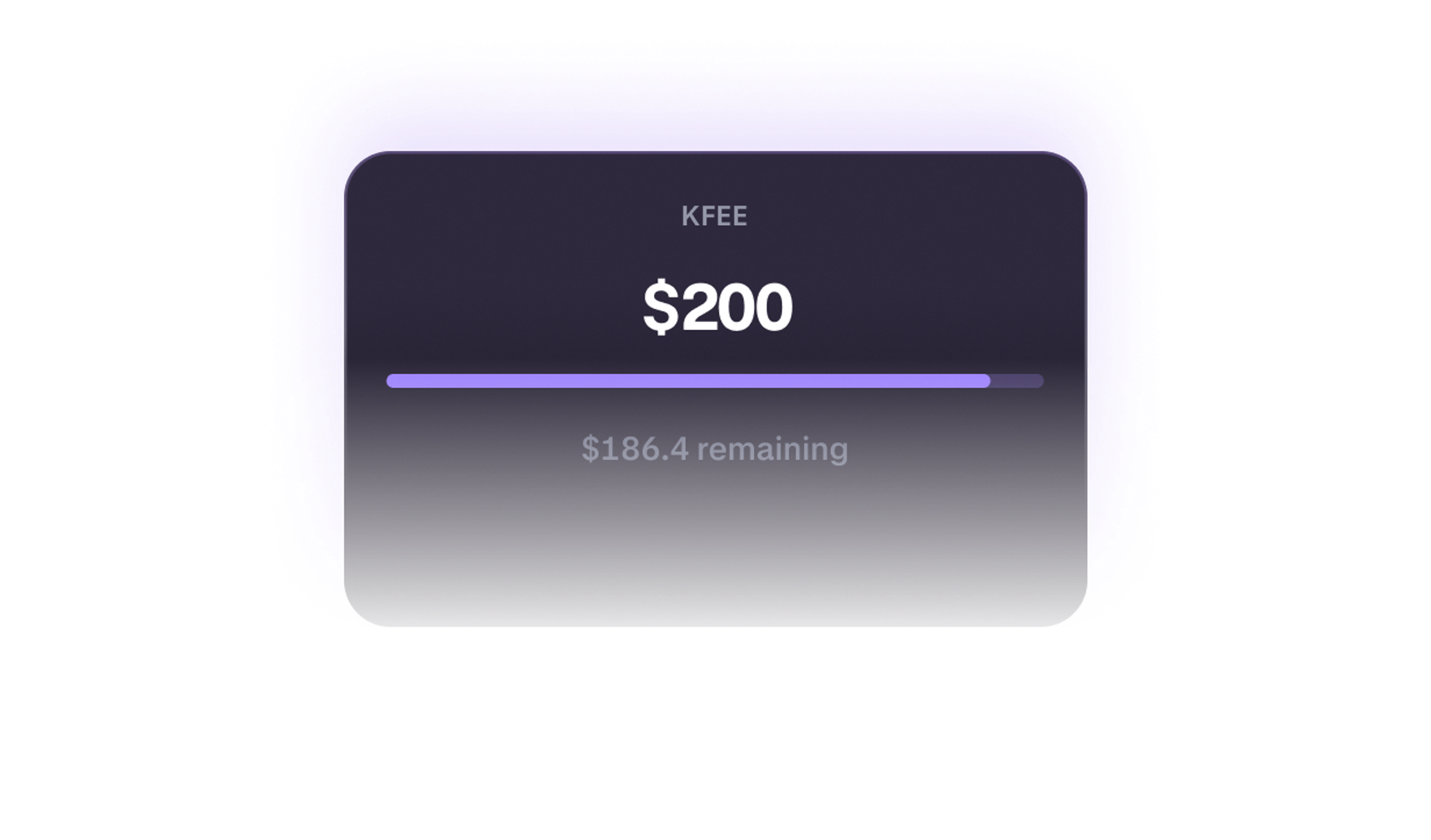 Instant fee absorption