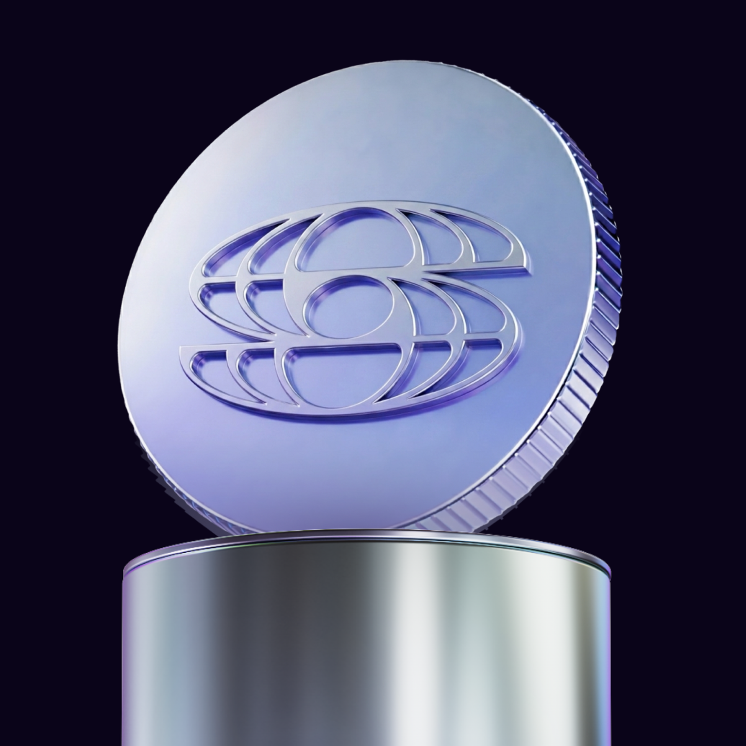 coin on pedestal