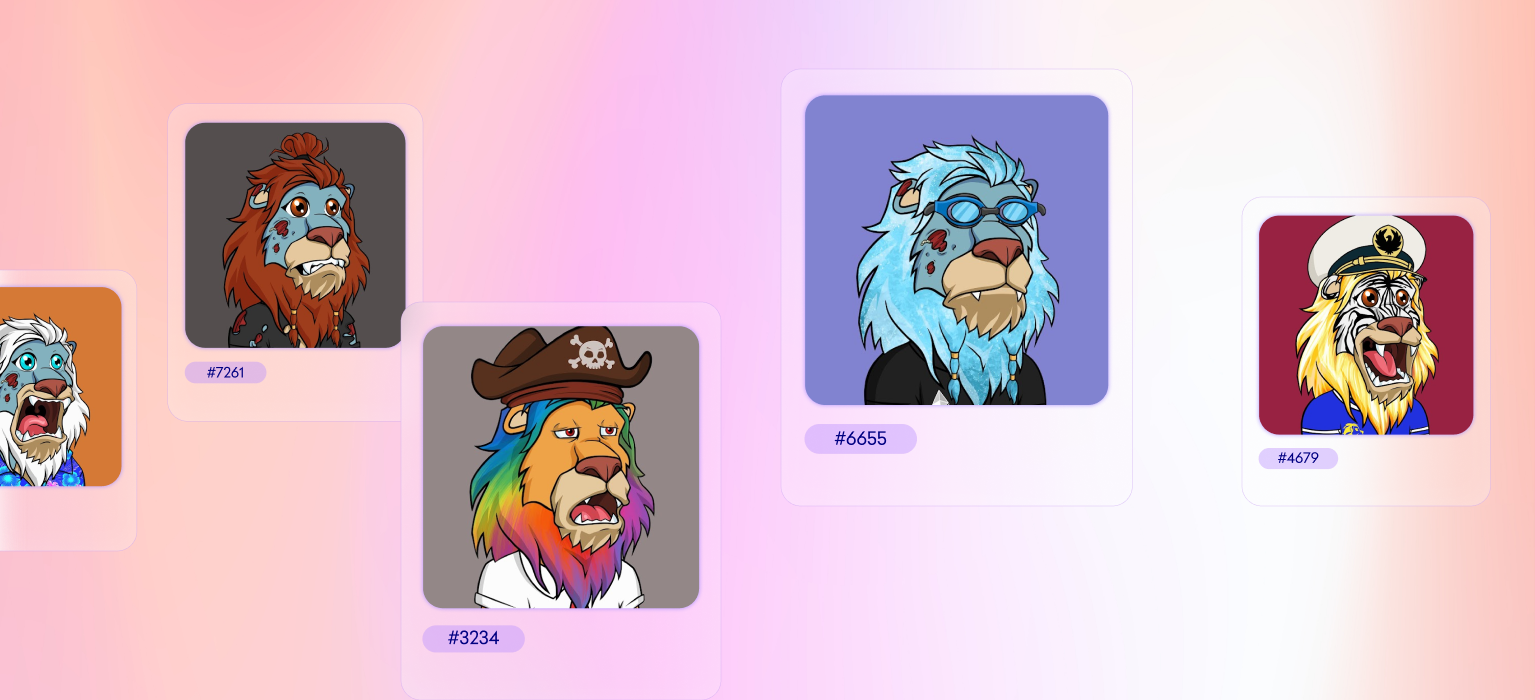 Five Lazy Lions NFTs