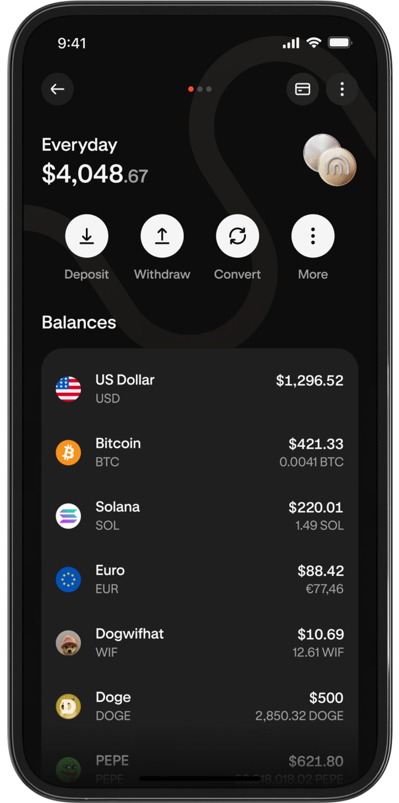 Mobile phone with the Krak app in