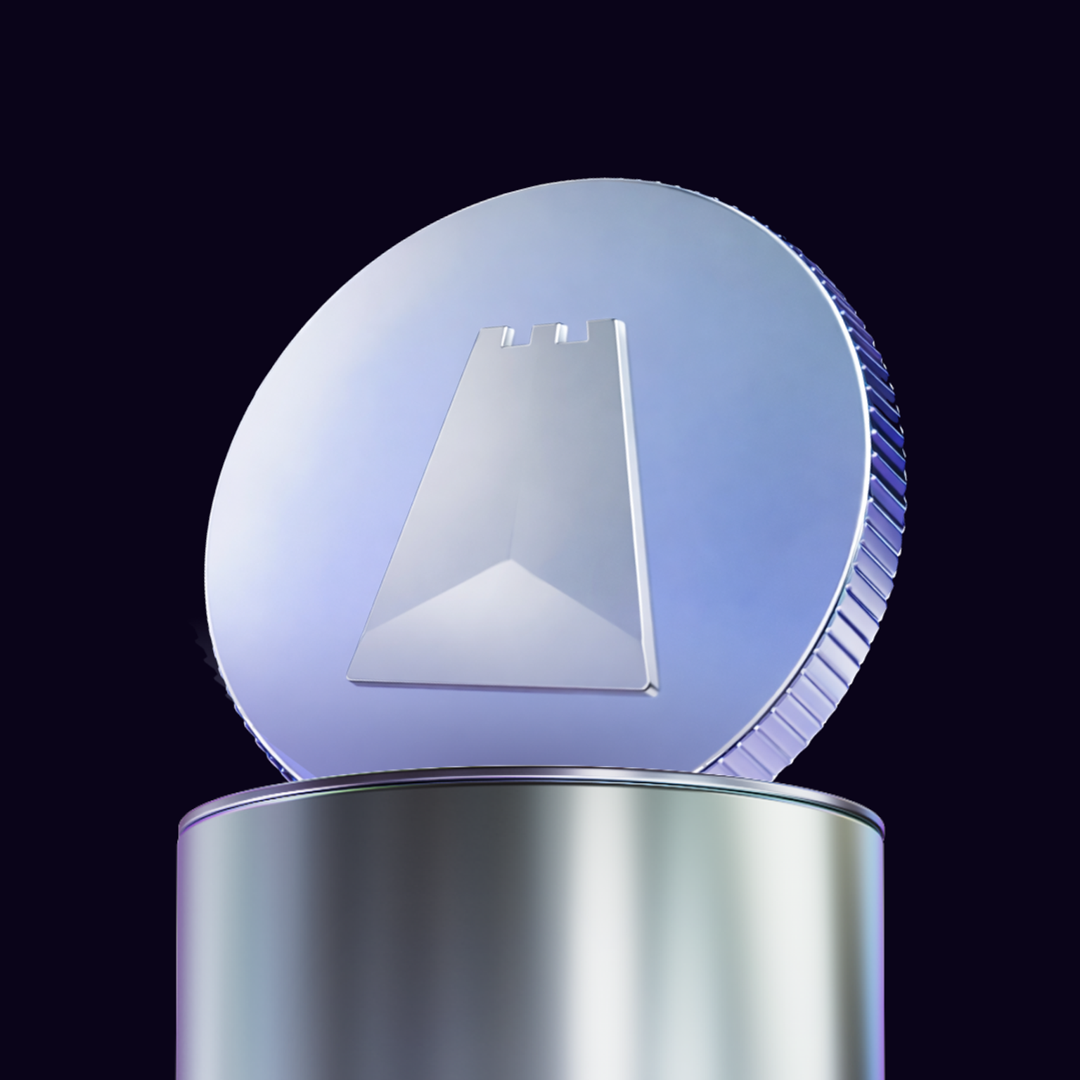 coin on pedestal