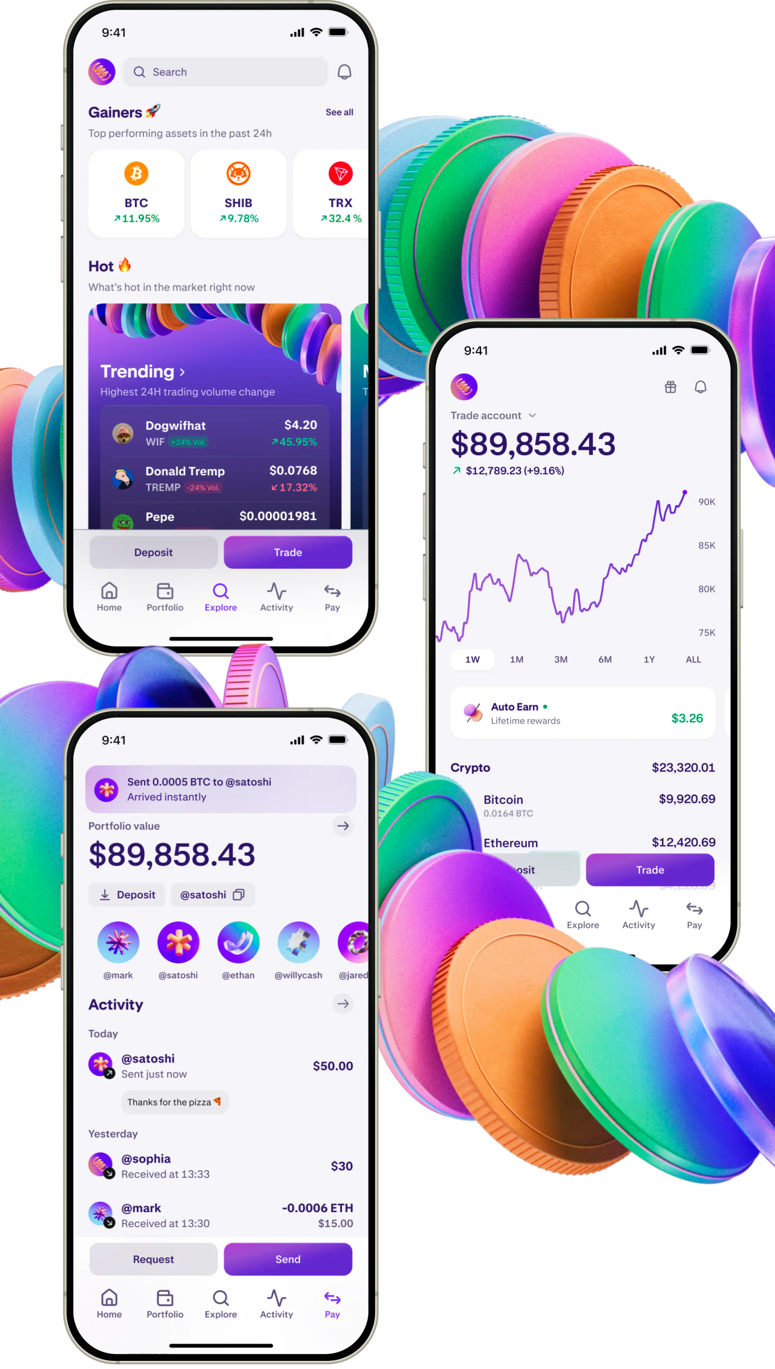 Preview of the Kraken app
