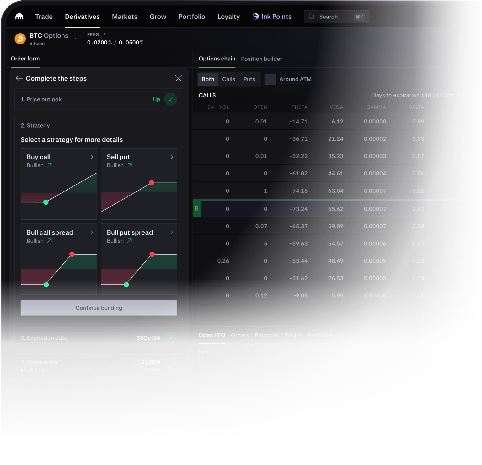 Kraken Pro EU options trading