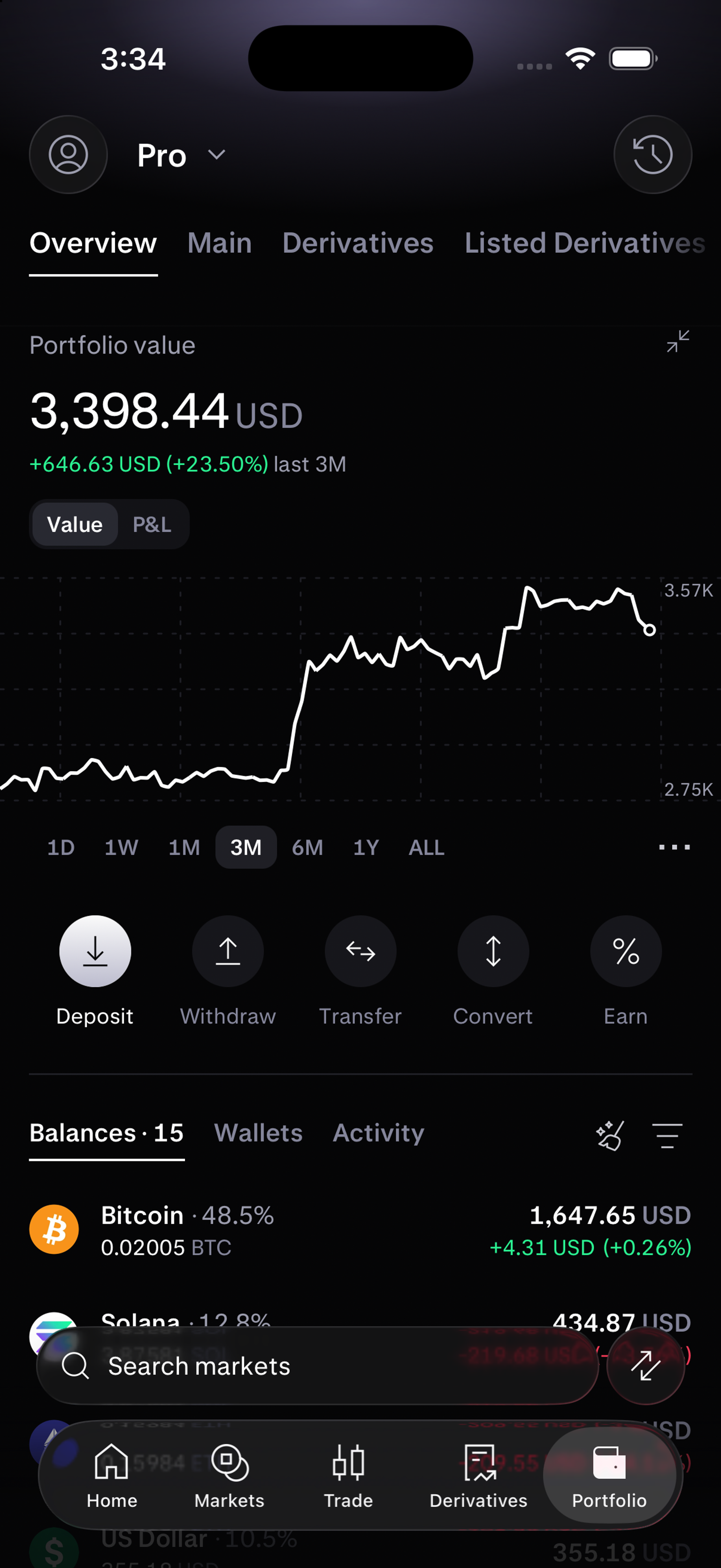 Trade crypto perpetual futures on Kraken Pro