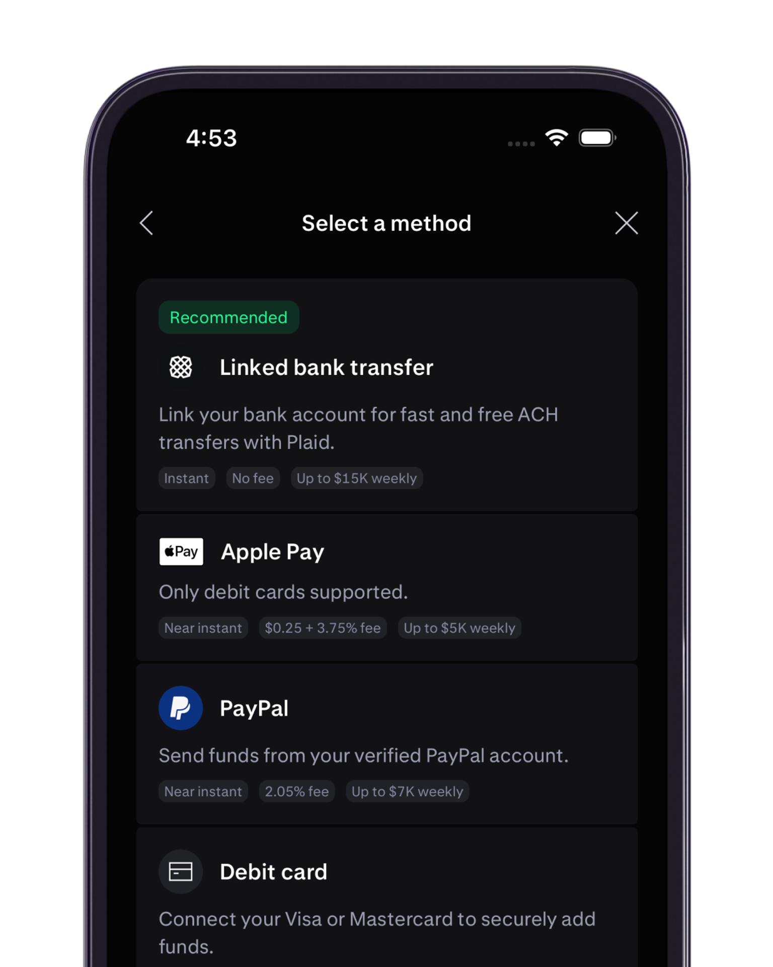 Verify and fund