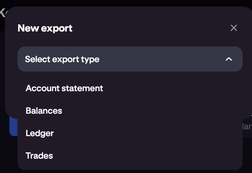 Export types