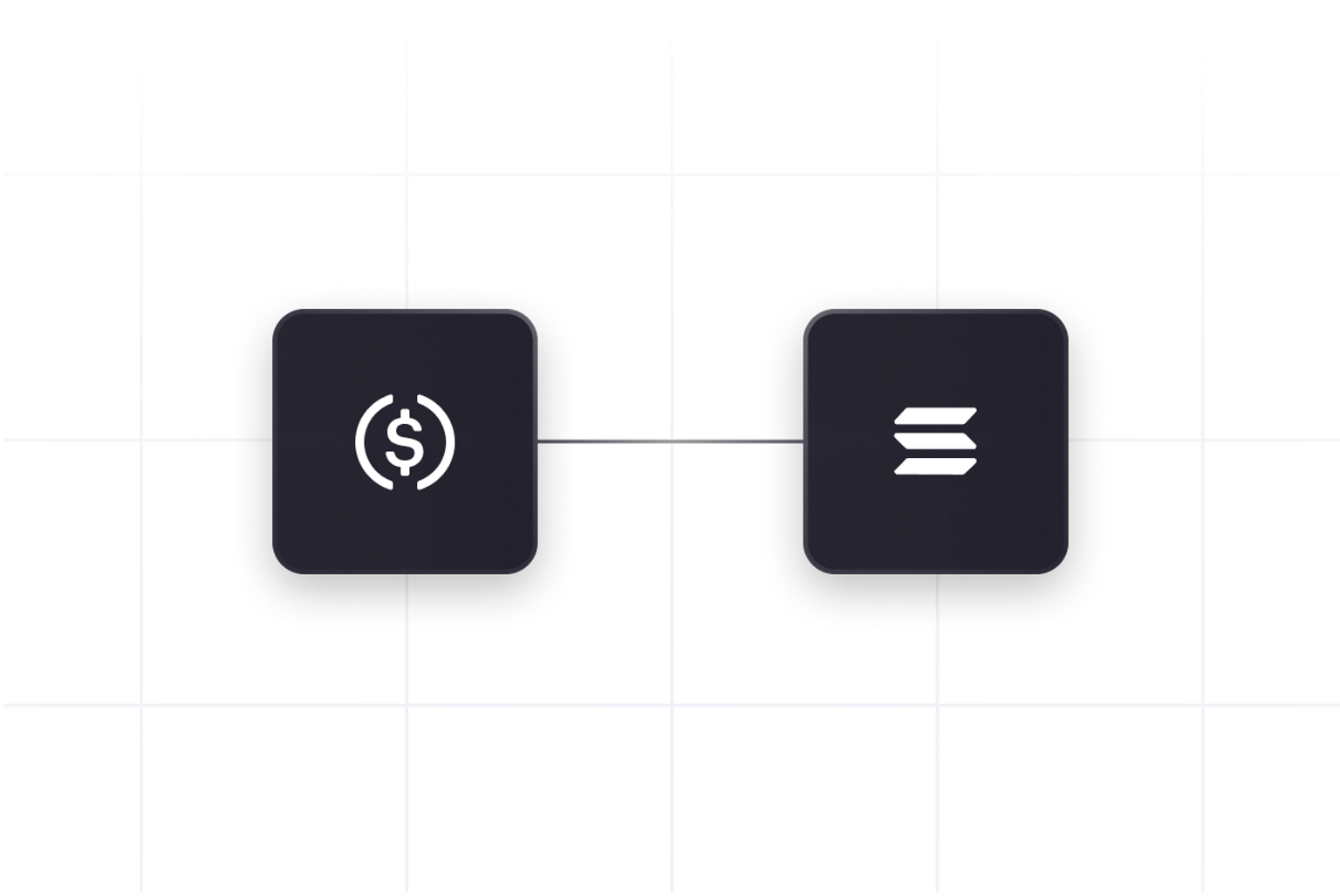 Two connected icons: dollar symbol and three stacked lines.