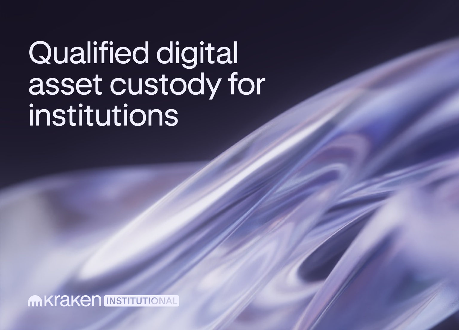 Qualified digital asset custody for institutions