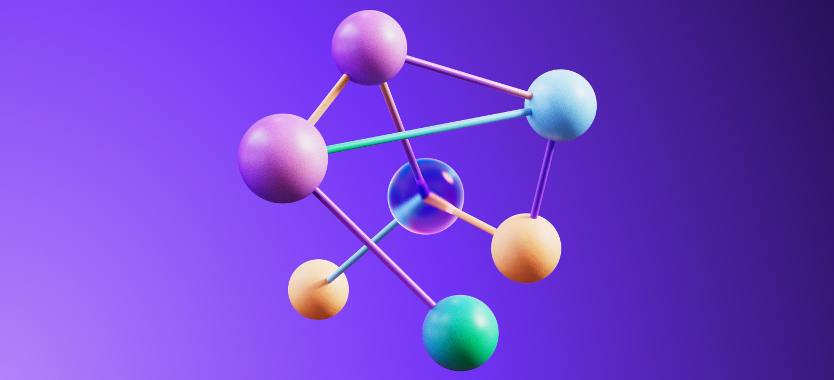 3D illustration representing AI