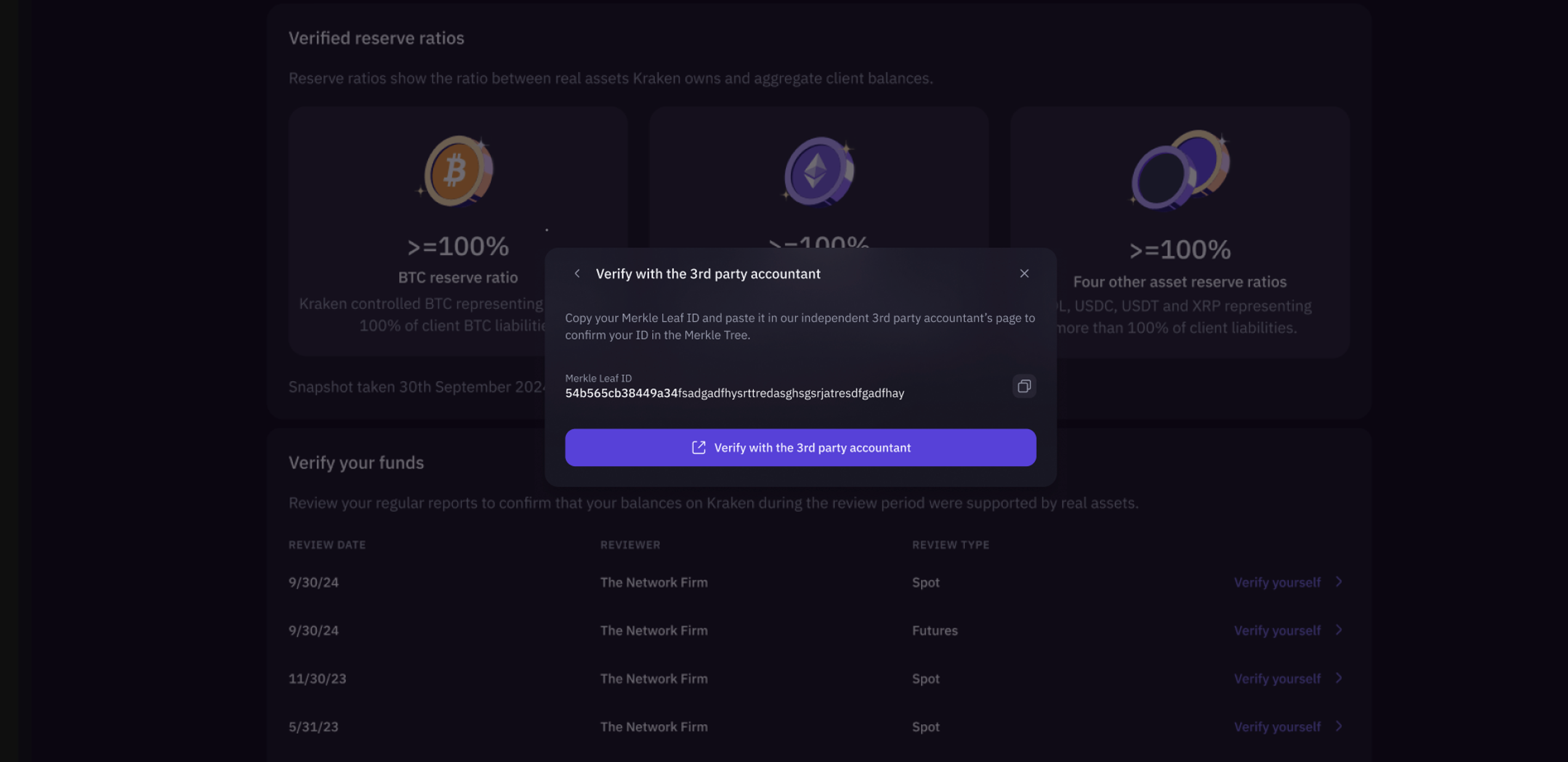 Kraken audit details