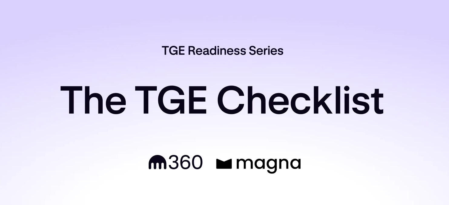 TGE checklist